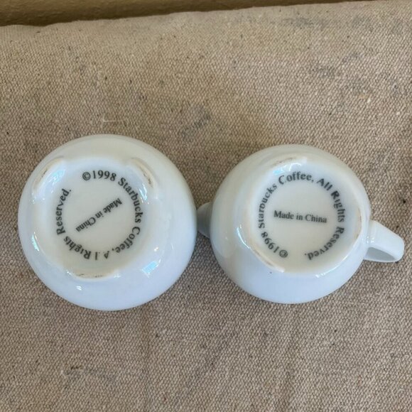 Vintage 1998 White Porcine Sugar & Creamer Coffee Set - Picture 3 of 9